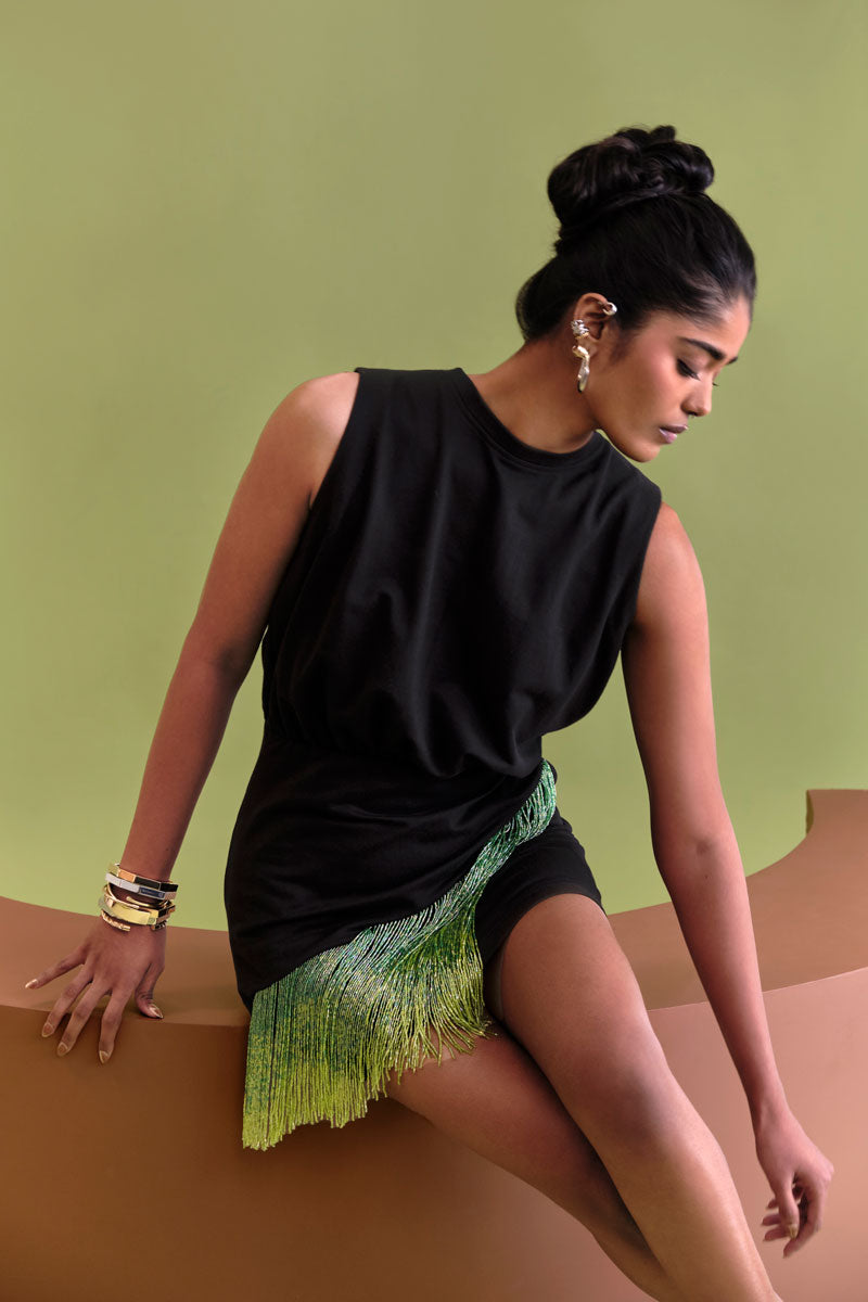 Muscle ombre tshirt dress