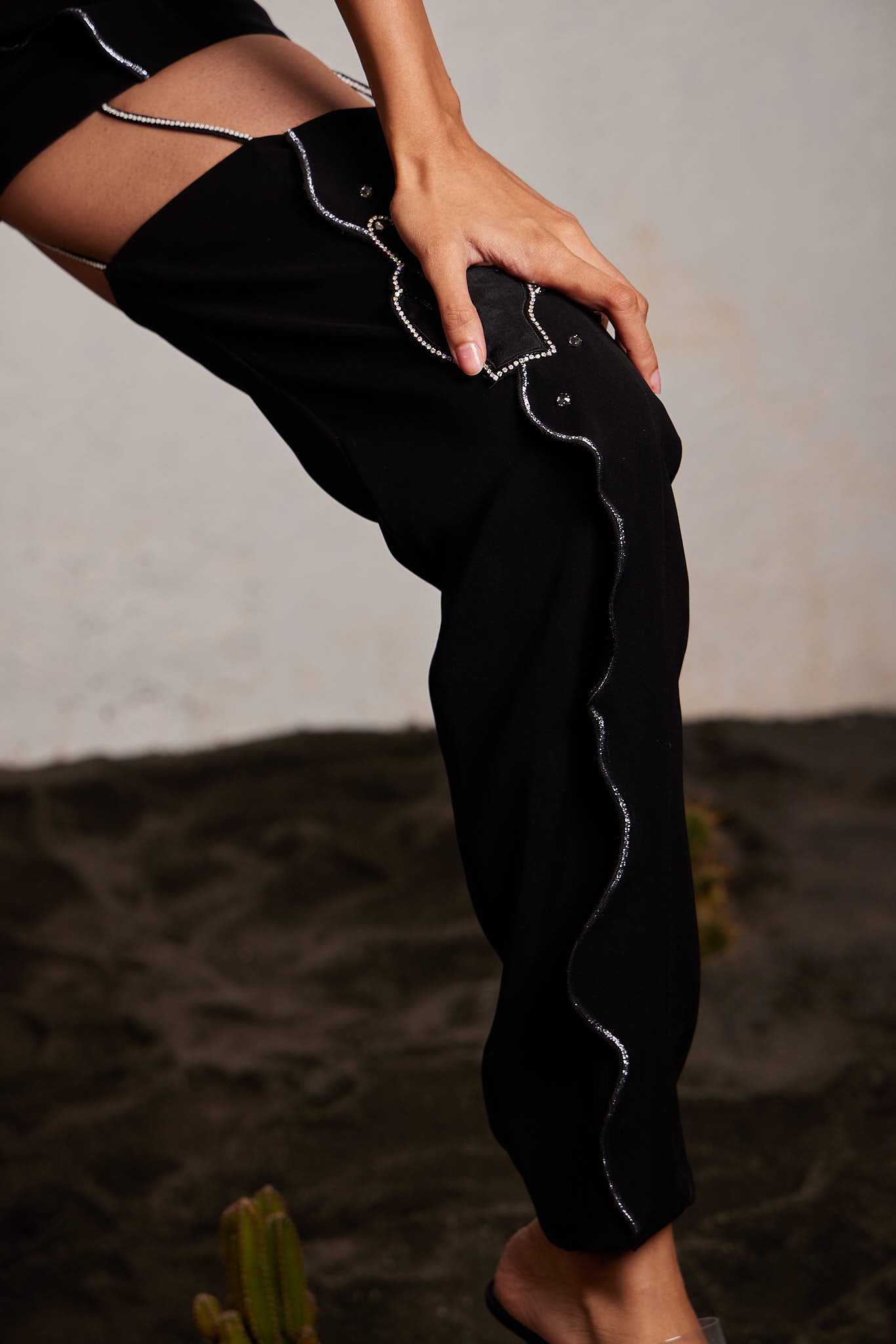 ‘In Your Face’ Cutout Pants