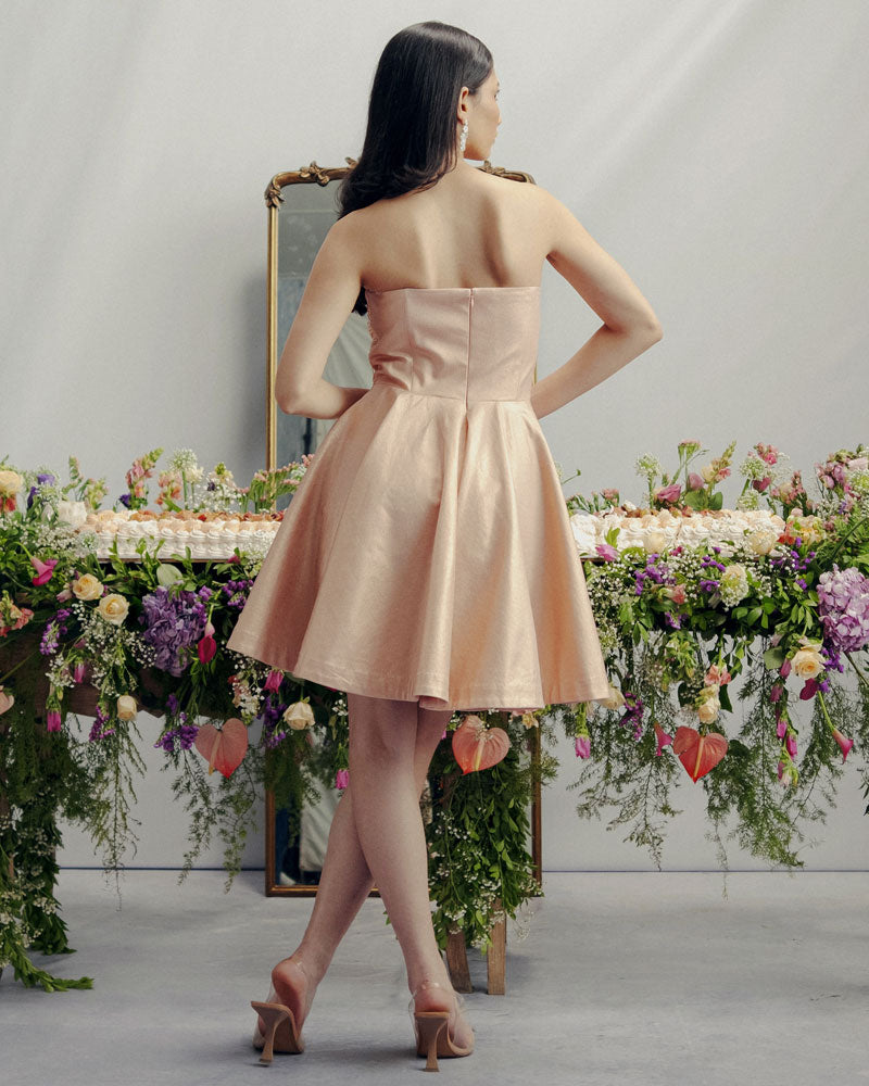 Rosé Babydoll Dress