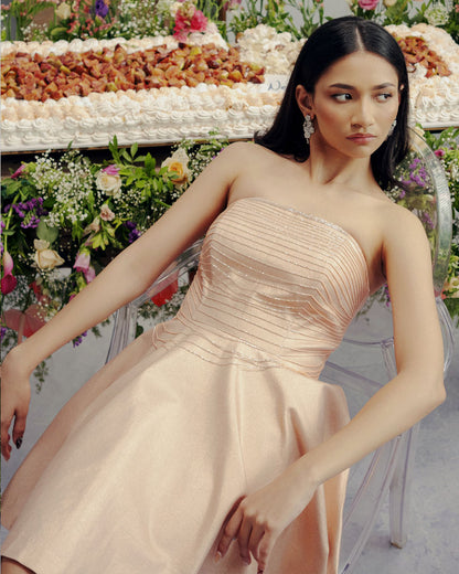 Rosé Babydoll Dress