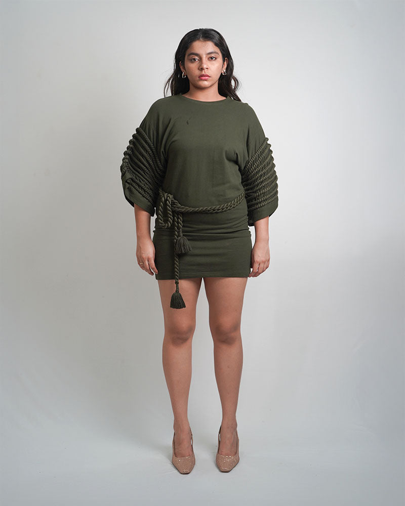 Rope dress Olive