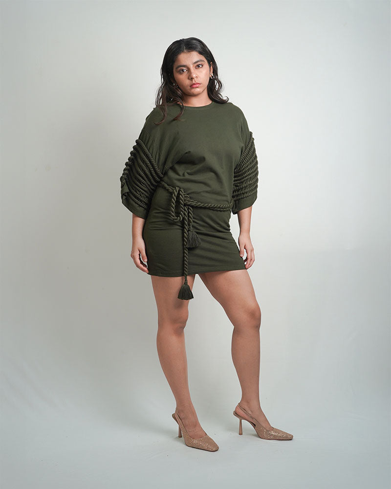 Rope dress Olive