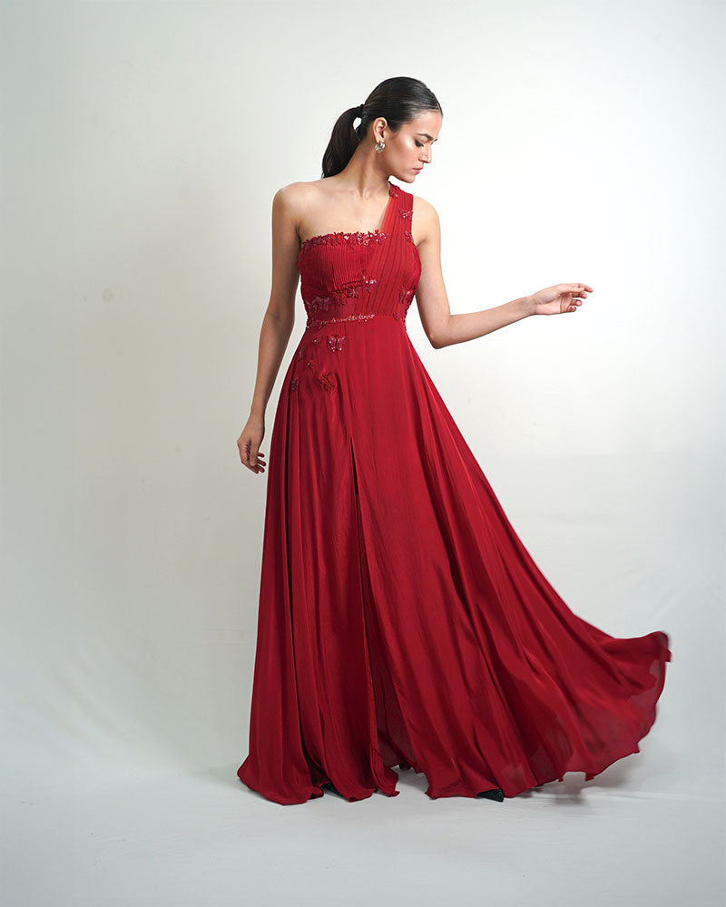 Red Butterfly Gown