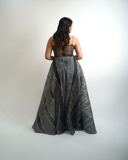 Organza Mesh Gown