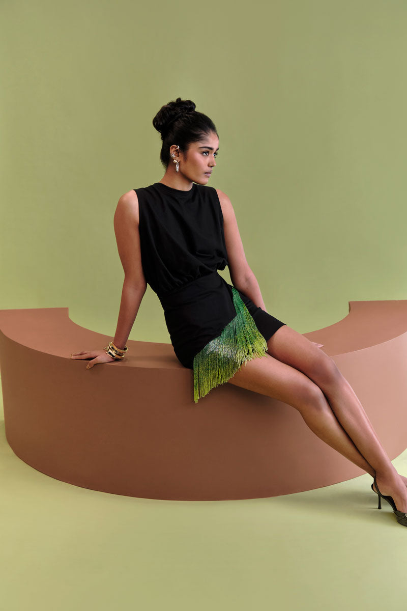 Muscle ombre tshirt dress