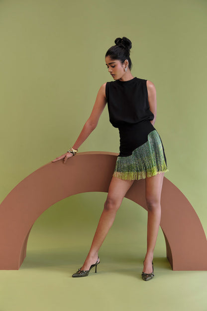 Muscle ombre tshirt dress