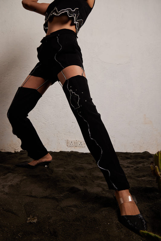 ‘In Your Face’ Cutout Pants